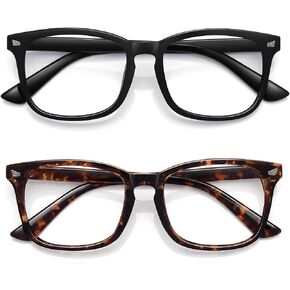 WOWSUN Unisex Stylish Nerd Non-prescription Glasses, Clear Lens Eyeglasses Frames, Fake Glasses in Saudi Arabia