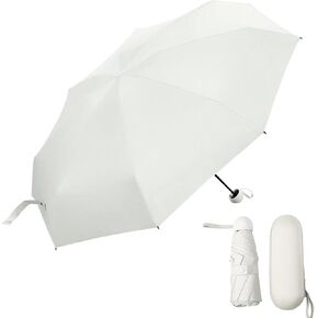 YumSur Mini Travel Sun & Rain Umbrella, Small UV Compact Folding Umbrella with Case 8 Ribs Anti-UV Lightweight Umbrella