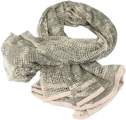 LOOGU Camouflage Netting, Tactical Mesh Net Camo Scarf for Wargame,Sports & Other Outdoor Activities in Kuwait