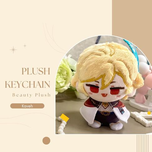سلسلة مفاتيح CALEMBOU Anime Plush، 4 بوصات سلسلة مفاتيح تشيبي قطيفة لطيفة على شكل سلسلة مفاتيح لحقيبة الظهر، الهيثم كافيه زونجلي تشايلد دكتور قطيفة لمحبي جينشين (الهيثم) in Kuwait