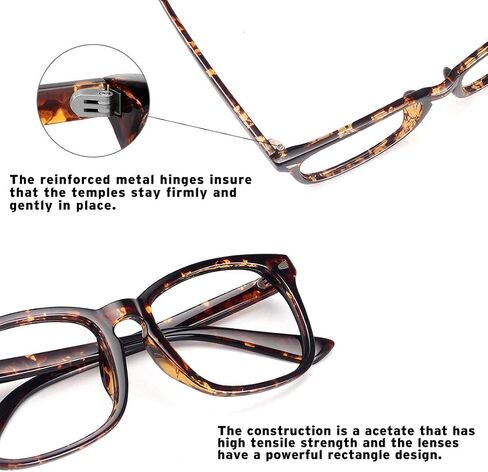 WOWSUN Unisex Stylish Nerd Non-prescription Glasses, Clear Lens Eyeglasses Frames, Fake Glasses in Kuwait