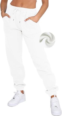 DISCIPBUSH الصوف Sweatpants المرأة الفضفاضة - المرأة Sweatpants تعرق Y2K، Sweatpants الرباط للفتيات في سن المراهقة in Kuwait
