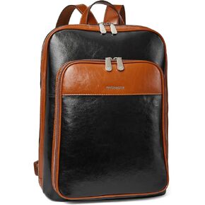 BOSTANTEN Leather Laptop Backpack for Women 15.6 inch Computer Bag Travel Work Daypack Large Size Bag in Kuwait