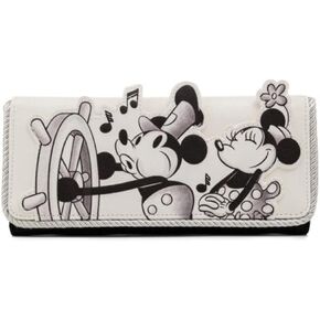Loungefly Disney Mickey Mouse Steamboat Willie Music Cruise Flap Wallet in Kuwait