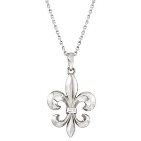 Ross-Simons Italian Sterling Silver Fleur-De-Lis Necklace. 18 inches in Saudi Arabia