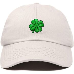 DALIX Four Leaf Clover Hat Baseball Cap St. Patrick's Day Cotton Caps