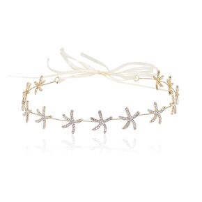 Bienvenu Handmade Starfish Hairband Women Mermaid Headband Crystal Headpiece Hair Jewelry Crown Bridal Wedding Hair Accessories