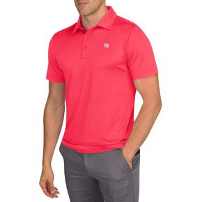 Men’s Untucked Golf Polo Shirts - The Perfect Length, Quick Dry, 4-Way Stretch Fabric. Moisture Wicking, UPF 50+ Protection