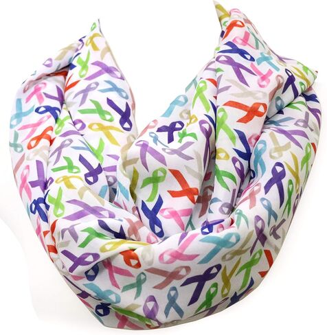 Di Capanni Cancer ribbon infinity scarf women Oncologists survivors doctors nurse chemotherapy chemo in Kuwait
