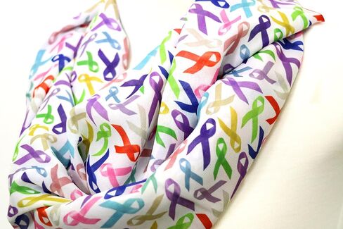 Di Capanni Cancer ribbon infinity scarf women Oncologists survivors doctors nurse chemotherapy chemo in Kuwait