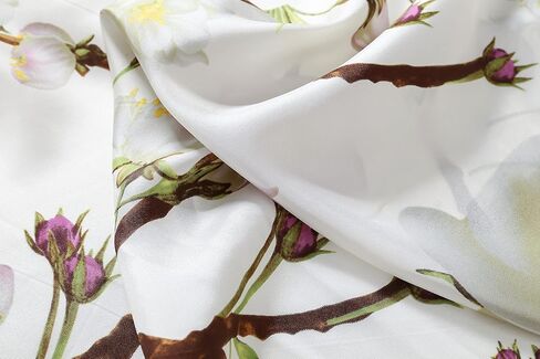 Jeelow 100 وشاح حريري التوت الحقيقي 35 × 35 أو 25 × 25 بوصة لف شال مربع لتغليف الشعر للنساء in Kuwait