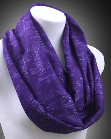 وشاح Di Capanni Architect infinity Scarf للسيدات، إكسسوارات للمصممين الداخليين، تصميم الملابس لمحبي الهندسة المعمارية in Kuwait
