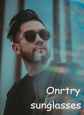 Onrtry Small Round Polarized Sunglasses for Men Women Classic Circle Metal Frame Sun Glasses 2 Pack in Kuwait