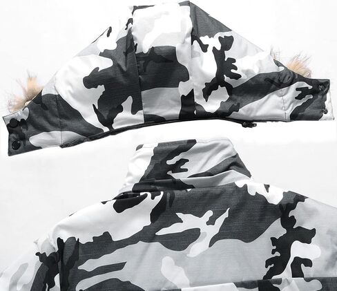 معطف ثلج شتوي رجالي من MOERDENG سترة تزلج دافئة مقاومة للماء وغطاء للرأس ملابس خارجية للعمل in Kuwait