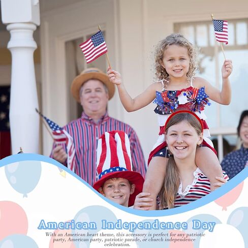 BELSITA عصابات رأس الرابع من يوليو، عصابات شعر يوم الاستقلال، علم الولايات المتحدة الأمريكية، رأس نجمة، مستلزمات شعر للحفلات ذات الطابع الوطني، عصابة رأس لرأس الرابع من يوليو للأطفال البالغين، قطعة واحدة in Kuwait