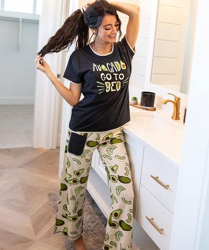 Lazy One Pajamas for Women, Cute Garden and Bear Pajama Pants and Top Separates in Kuwait