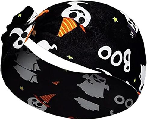 4 قطع من عصابات رأس الهالوين من TailaiMei للنساء، عصابة رأس معقودة، زي تنكري على شكل يقطين جوست سبايدر ويب، رباط شعر بهيكل عظمي سيء in Kuwait