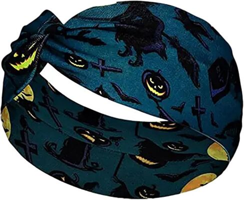 4 قطع من عصابات رأس الهالوين من TailaiMei للنساء، عصابة رأس معقودة، زي تنكري على شكل يقطين جوست سبايدر ويب، رباط شعر بهيكل عظمي سيء in Kuwait