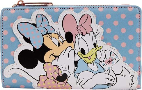 Loungefly Disney Minnie Mouse & Daisy Duck Pastel Color Block Wallet in Saudi Arabia