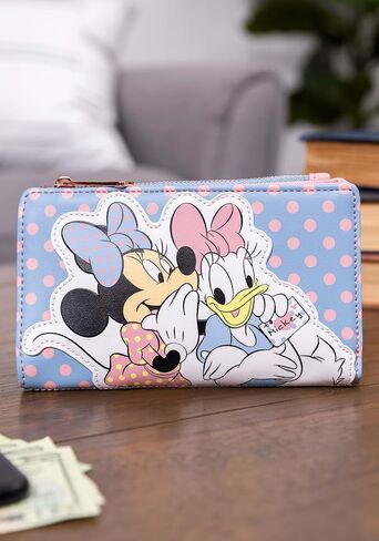 Loungefly Disney Minnie Mouse & Daisy Duck Pastel Color Block Wallet in Saudi Arabia