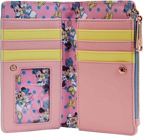 Loungefly Disney Minnie Mouse & Daisy Duck Pastel Color Block Wallet in Saudi Arabia