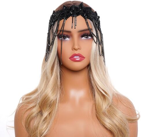مجموعة إكسسوارات choyaxo 1920s Flapper Great Gatsby 1920s خوذة طافوا 20s عقال قفازات طويلة للنساء in Saudi Arabia