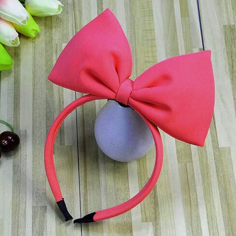 YAXAMING القوس عقال Bowknot هيرباند القوس الكبير هالوين عيد الميلاد العصابات الشعر النساء الشعر هوب القوس غطاء الرأس أغطية الرأس خوذة الطرف الديكور تأثيري حلي لطيف اليدوية اكسسوارات الشعر الوردي in Kuwait