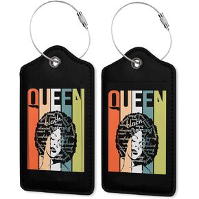 Doodle Dog Luggage Tags Set of 2 Leather Luggage Tags Privacy Cover Suitcase Label with Stainless Steel Loop for Women/Men Travel