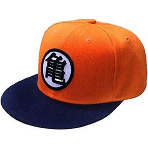 قبعة بيسبول أنيمي قبعة قماش قبعة الهيب هوب قبعة مسطحة قابلة للتعديل (برتقالي) in Kuwait