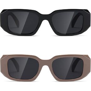 MASDUN Y2k Sunglasses Women and Men Square Trendy Show shades Retro fashion vogue UV Protection sunglasses