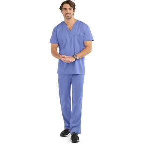Strictly Scrubs Stretch Unisex Four Way Stretch Scrub Set (XS-3X, 8 Colors) - Includes V-Neck Top and Pant