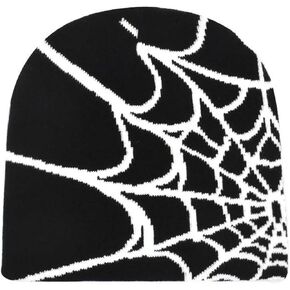 Arcimatto Y2k Spider Beanie Hat Wool Acrylic Knit Skull Cap Winter Warm Streetwear MEA Design Hats for Women Man Teenagers