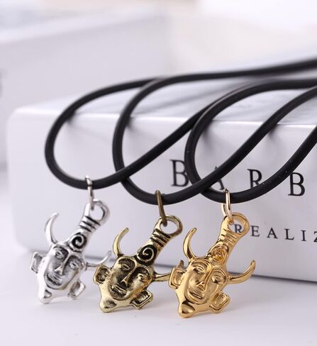 3 حزمة من البضائع خارقة دين وينشتر قناع التعويذة مزدوجة الوجه سوبر الطبيعية دين التعويذة قلادة قلادة قلادة ، سلسلة جلدية سوداء in Kuwait