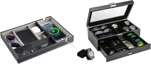 مجموعة صينية ProCase Valet Tray لتنظيم المجوهرات الخشبية in Saudi Arabia