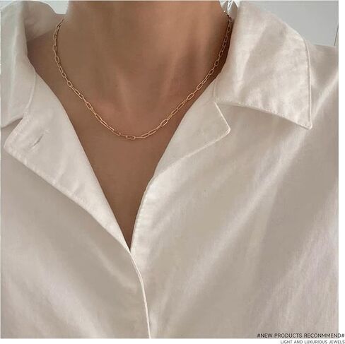 مونون 3 ملم 14 قيراط صندوق مشبك ورق مطلي بالذهب خرزة على شكل ثعبان متعرج سلسلة قلادة للنساء والرجال 17 بوصة in Kuwait