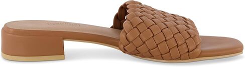 CUSHIONAIRE Women's Nerida woven low block heel sandal +Memory Foam in Kuwait