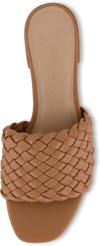 CUSHIONAIRE Women's Nerida woven low block heel sandal +Memory Foam in Kuwait