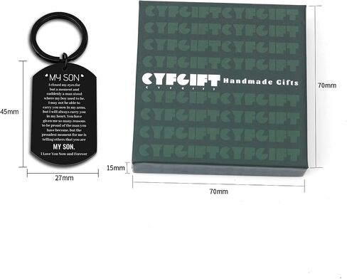 Son Keychain Gifts from Mom Dad Valentines I Love You Gifts for Adult Son Stepson Male Kids Inspirational 18th 21st 30th Birthday Gifts for Men Graduation Back to School Christmas Gifts Him Teen Boys in Saudi Arabia