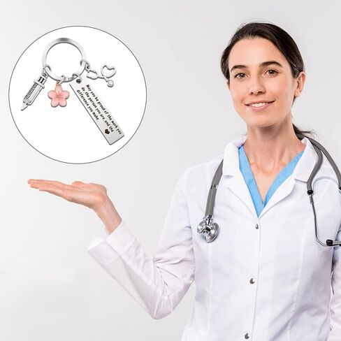 هدية ممرضة للنساء، هدية شكر للممرضات والتخرج والممرضات والاسبوع، اكسسوارات للممرضات والمساعدين الطبيين، هدايا طلاب التمريض، اكسسوارات الممرضات للعمل وسلسلة مفاتيح ملهمة، هدية in Saudi Arabia