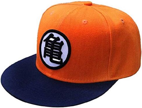 قبعة بيسبول أنيمي قبعة قماش قبعة الهيب هوب قبعة مسطحة قابلة للتعديل (برتقالي) in Kuwait