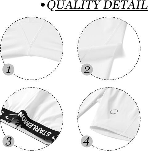 Starlemon Women's Compression Volleyball Shorts 3"/7" Spandex Workout Pro Shorts for Women (Large, 7" White) in Kuwait