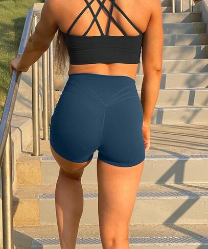شورت رياضي للنساء من اونثيوي بخصر مرتفع لممارسة التمارين الرياضية واليوجا وراكبي الدراجات in Kuwait