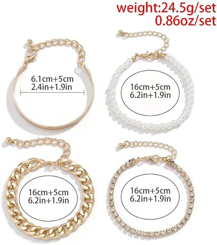 أساور ذهبية للنساء، مجموعة أساور ذهبية مكدسة، مجموعة أساور ذهبية للسيدات، مجموعة هدايا مجوهرات in Kuwait