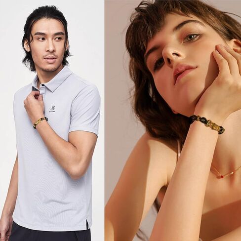 biuufish Feng Shui Bracelet Obsidian Bracelet, Pi Xiu Feng Shui Bracelet Buddhist 12mm Prayer Beads Bracelet Consecration Bracelets Can Bring Luck and Wealth Bracelets for Men Women in Kuwait