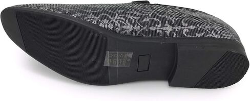 ARK1 Men's Vintage Satin Silky Floral Fashion Dress Loafer Slip On Tuxedo Formal Dress Shoes Designer in Kuwait