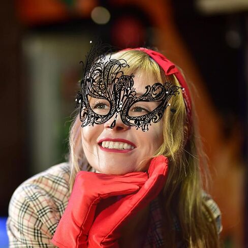Loieryk Masquerade Mask for Women and Men Couples Metal Rhinestone Masquerade Mask Set Mardi Gras Mask Masquerade Mask for Halloween Theme Party in Saudi Arabia