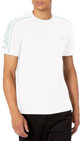 Lacoste Men's Logo Piping Crew Neck T-Shirt in Saudi Arabia