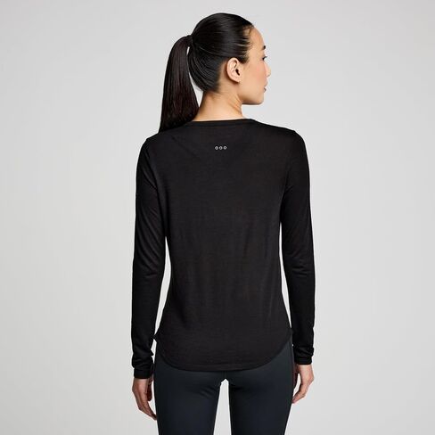 سترة نسائية من Saucony Peregrine Merino بأكمام طويلة in Kuwait