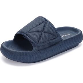 Joomra Slides for Women and Men Recovery Pillow Slippers Diabetic Sandals | Adjustable Strap | Dual Cushioned Thick Sole