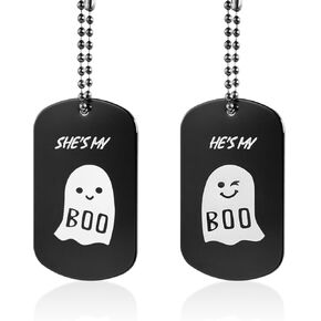 aiviwiai سلسلة مفاتيح زوجين مضحكة له - سلسلة مفاتيح بتصميم شبح لطيف منقوشة بآية الكتاب المقدس - هدايا العلاقة لصديقها وصديقتها - مجوهرات الأزواج وأساور الحب in Kuwait